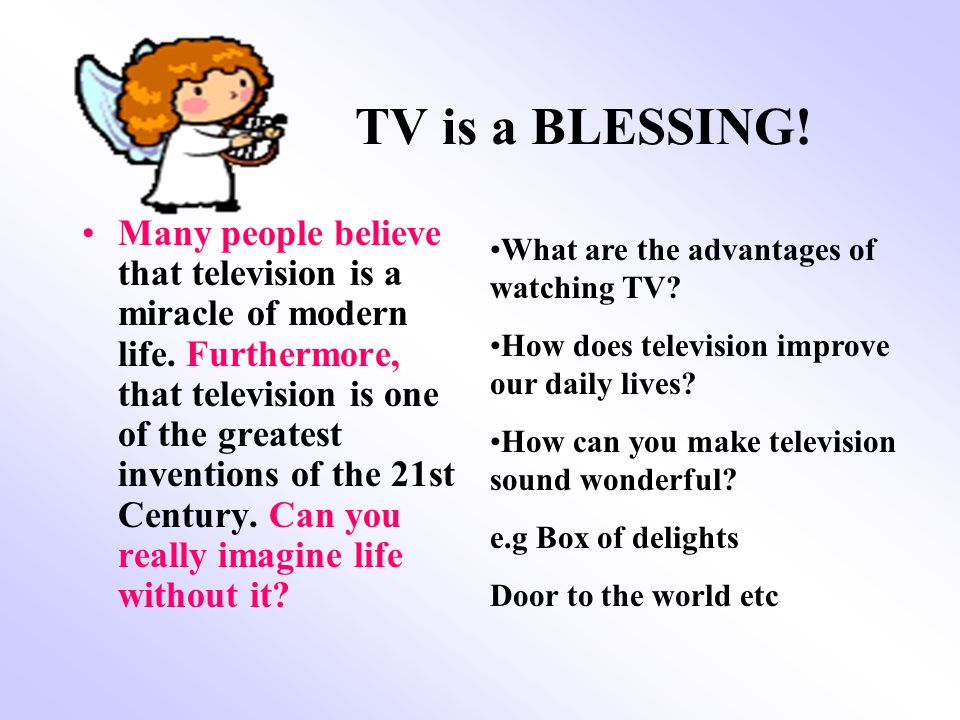 Essay on the advantages of watching television